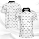 Funny Womens Chest Graffiti Polo Shirt