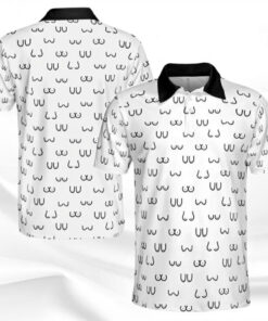 Funny Womens Chest Graffiti Polo Shirt
