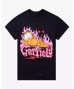 Garfield Pink Flame Love T-Shirt