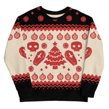 Goth Ugly Christmas Sweater 2025