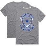 Gray Dallas Cowboys Football League Grateful Dead T-Shirt