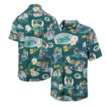 Green Bay Packers Scenic Hawaiian Shirt-Green