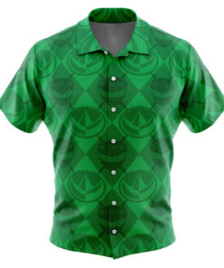 Green Ranger Pattern Power Rangers Hawaiian Shirt