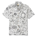 Harvest Sketch Hawaiian Shirt