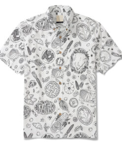 Harvest Sketch Hawaiian Shirt