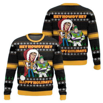 Hey Howdy Hey Toy Story Christmas Ugly Sweater 2025