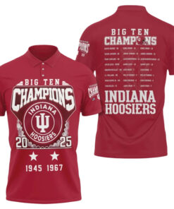 Hoosiers Big Ten Conference Champions 2025 Polo Shirt