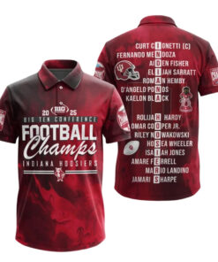 Hoosiers Football 2025 Championship Game Big Ten Polo Shirt