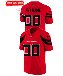 Houston Texans Battle Red 2025 Custom Name and Number Football Jersey