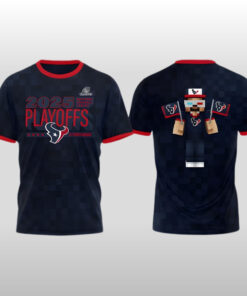 Houston Texans x Minecraft Playoffs 2025 T-Shirt
