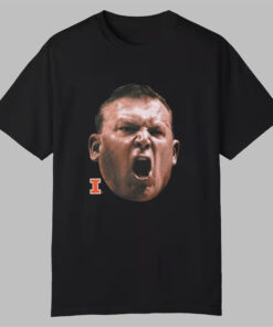 Illinois Bret Bielema Big Face T-Shirt