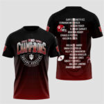 Indiana Hoosiers 2025 Big Football Champions T-Shirt