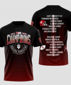 Indiana Hoosiers 2025 Big Football Champions T-Shirt