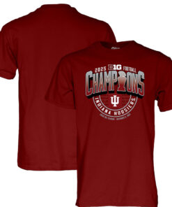 Indiana Hoosiers 2025 Big Ten Football Champions Locker Room T-Shirt