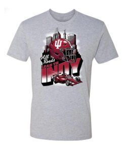 Indiana Hoosiers All Roads Lead to Indy Big 10 Championships T-Shirt