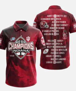 Indiana Hoosiers Big Ten Conference 2025 Champions Polo Shirt