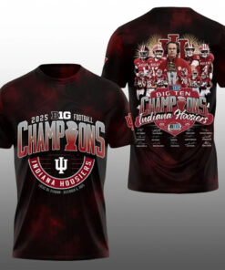 Indiana Hoosiers Football 2025 Big Ten Champions T-Shirt