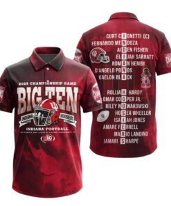 Indiana Hoosiers Football 2025 Championship Game Big Ten Polo Shirt