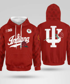 Indiana Hoosiers Football Helmet 2026 Rose Bowl Hoodie
