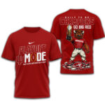 Indiana Hoosiers Playoff Mode Built To Be Champions Go Big Red T-Shirt 2026
