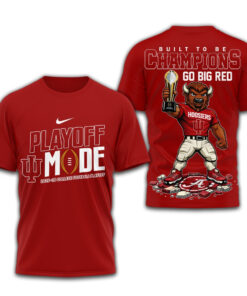 Indiana Hoosiers Playoff Mode Built To Be Champions Go Big Red T-Shirt 2026