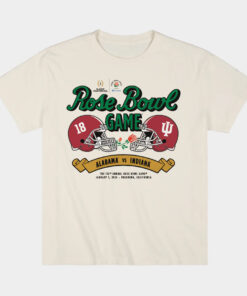 Indiana Hoosiers vs. Alabama Crimson Tide 2026 Rose Bowl Game T-Shirt