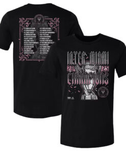 Inter Miami CF Major League Soccer Cup Champions Roster T-Shirt