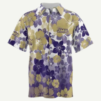James Madison Dukes Football Hawaiian Shirt