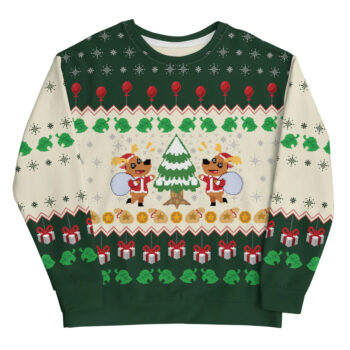 Jingle Animal Crossing Ugly Christmas Sweater 2025