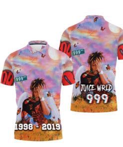 Juice Wrld 999 Ave Butterfly On Juice World Paradise Polo Shirt