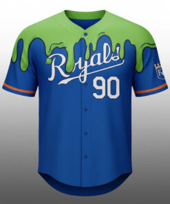 Kansas City Royals Nickelodeon Night Slime Baseball Jersey