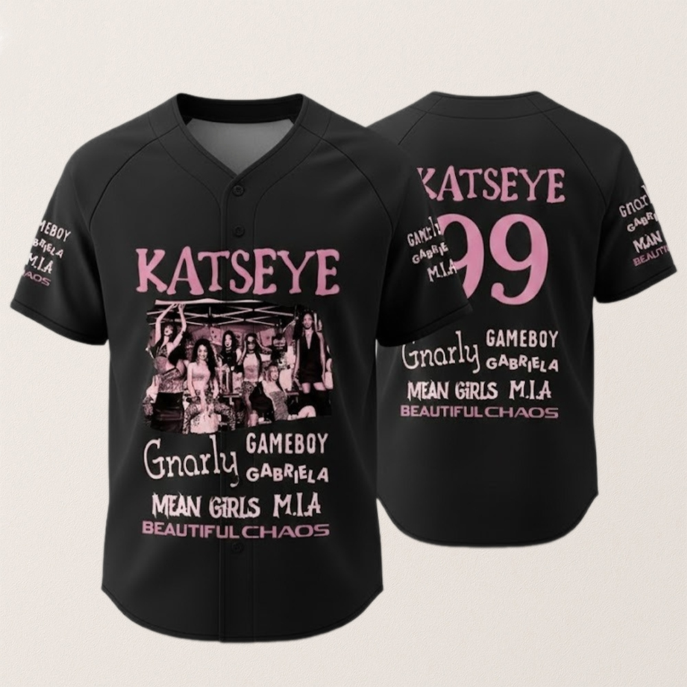 Kpop Band Katseye Inspired Baseball Jersey Kpop Band Katseye Inspired Baseball Jersey