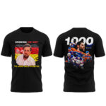 Leon Draisaitl Edmonton Oilers 1000 Career Hockey League Points T-Shirt