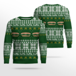 Limited Edition McDonald’s McRib Winter 2024 Ugly Christmas Sweater Green