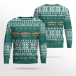 Limited Edition McDonald's McRib Winter 2024 Ugly Christmas Sweater Navy