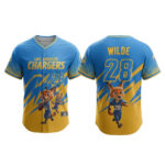 Los Angeles Chargers Zootopia 2 Wilde Hopps Baseball Jersey 2025 1 Los Angeles Chargers x Zootopia 2 Wilde Hopps Baseball Jersey 2025