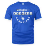 Los Angeles Dodgers Royal 2025 World Series Champions Jersey Roster T-Shirt
