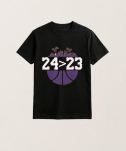 Los Angeles Lakers 24 Over 23 Shirt Kobe Bryant Over Lebron James Shirt