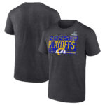 Los Angeles Rams Heather Charcoal 2025 Football Playoffs T-Shirt