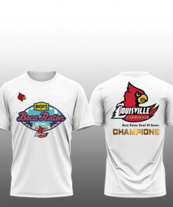 Louisville Cardinals Football Roca Raton Bowl of Beans Champions T-Shirt