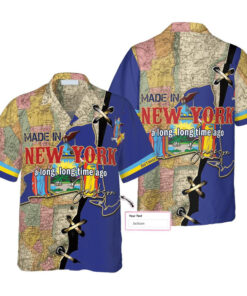 Made in New York Custom Name Hawaiian Shirt