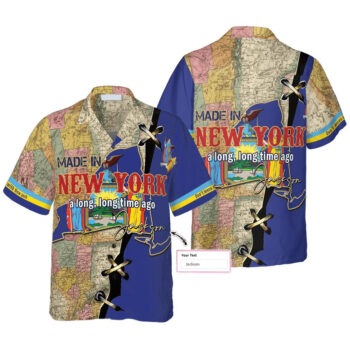 Made in New York Custom Name Hawaiian Shirt
