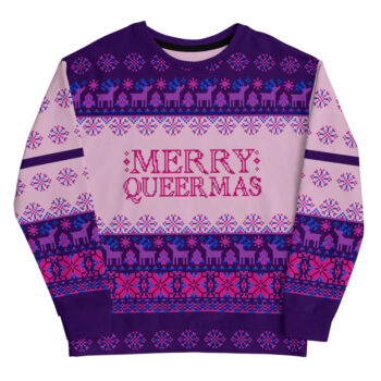 Merry Queermas Ugly Christmas Sweater 2025