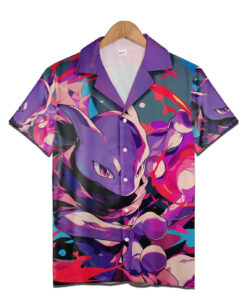 Mewtwo Pokemon Hawaiian Shirt