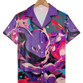 Mewtwo Pokemon Hawaiian Shirt
