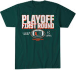 Miami Hurricanes 2025 CFP First Round Winner T-Shirt