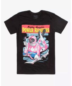 Mighty Morphin Power Rangers Pink Ranger Movie Poster T-Shirt