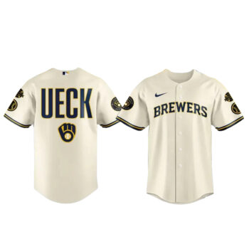 Milwaukee Brewers Mr Baseball Bob Uecker Patch Baseball Jersey