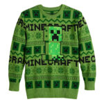 Minecraft Creeper Snow Attack Ugly Christmas Sweater