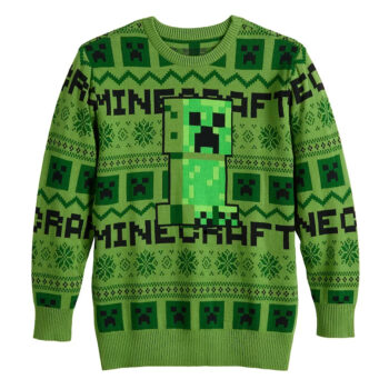 Minecraft Creeper Snow Attack Ugly Christmas Sweater